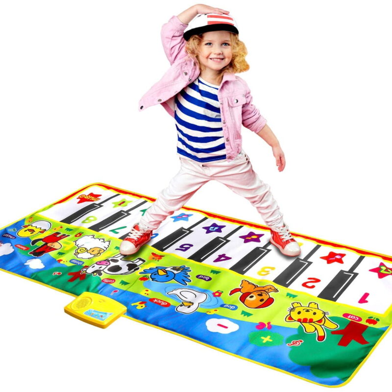 Interactive Musical Piano Mat - Educational Toy for Kids (53×23 in)