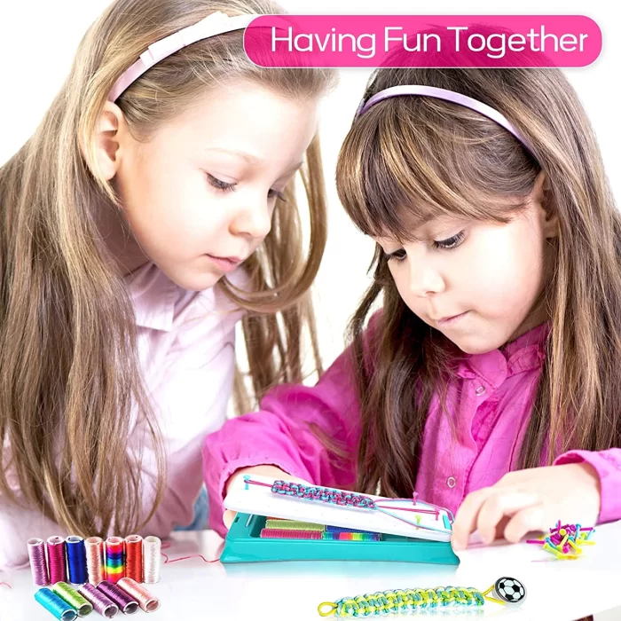 Friendship Bracelet Making Kit, Girls DIY Craft Kits Toys Cool Arts and Crafts Toys for Teen Girls Travel Activity Set Gifts for Age 6 7 8 9 10 11 12 Year Old Girls - Image 2