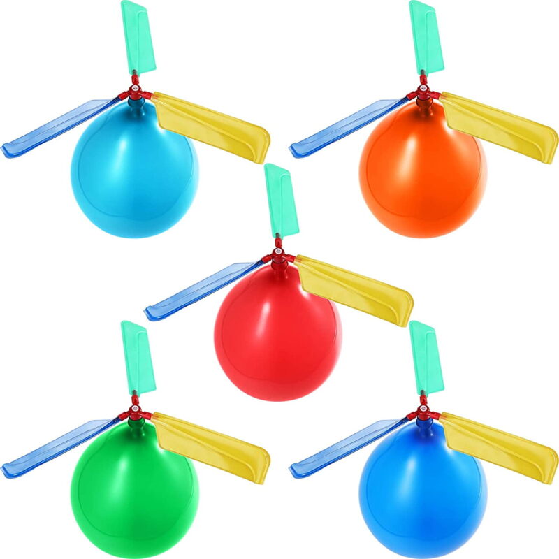 Kids Toy Balloon Helicopter (12 pack)Children's Day Gift Party Favor easter basket, stocking stuffer or birthday!