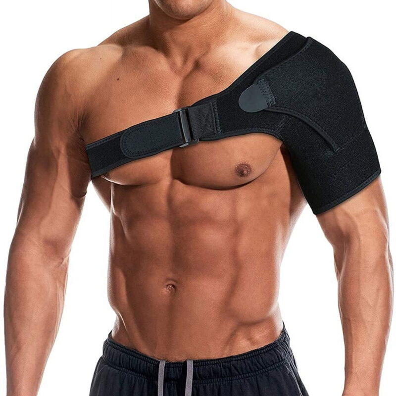 Shoulder Brace for Torn Rotator Cuff, AC Joint Pain Relief - Arm Immobilizer Wrap,Recovery Shoulder Brace, Ice Pack Pocket, Stability Strap, Recovery Shoulder Brace, Ice Pack Pocket, Stability Strap