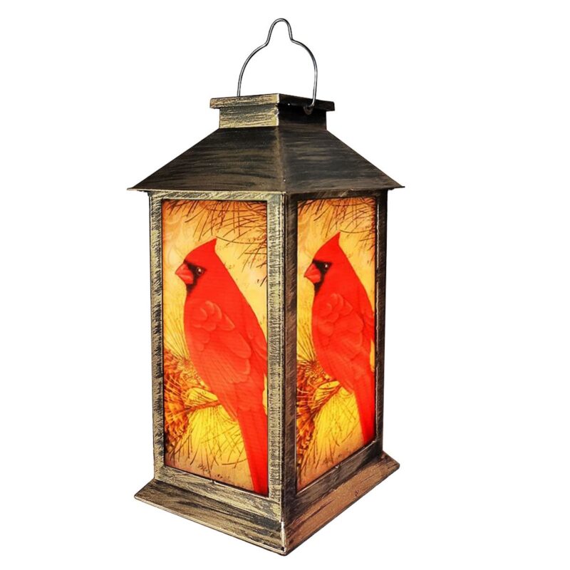 Rirool Solar Lantern Light, Outdoor LED Solar Cardinal Lights, Waterproof Hanging Lanterns Tabletop Lamp for Outdoor Patio Yard Garden Decoration