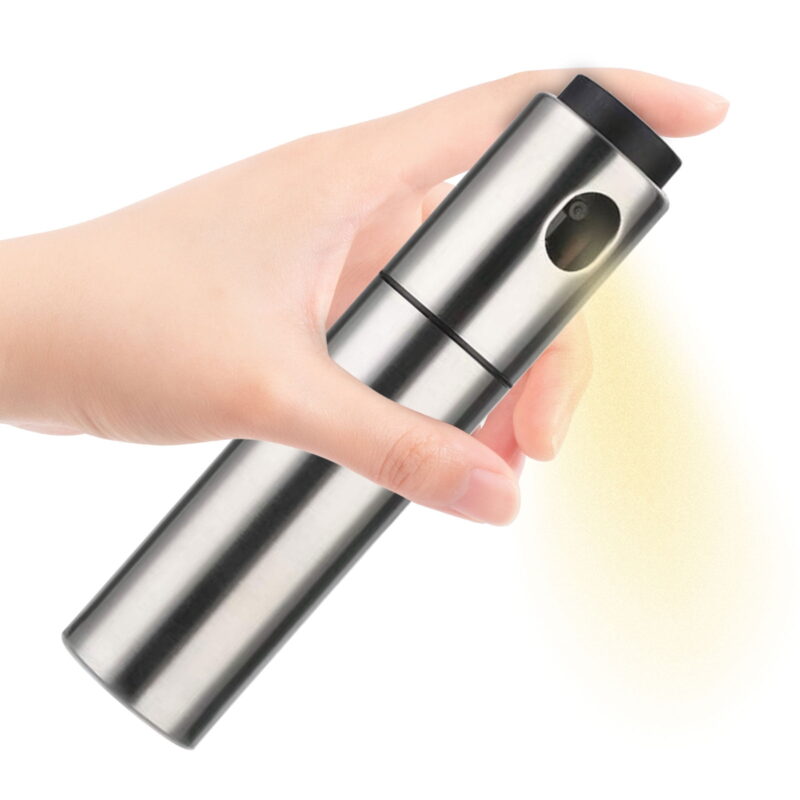 One Pack Oil Spritzer Bottle for Cooking, 100ml Olive Oil Dispenser Spray Mister, Stainless Steel Oil Sprayer for Salad, BBQ, Kitchen Baking, Roasting, Air Fryer
