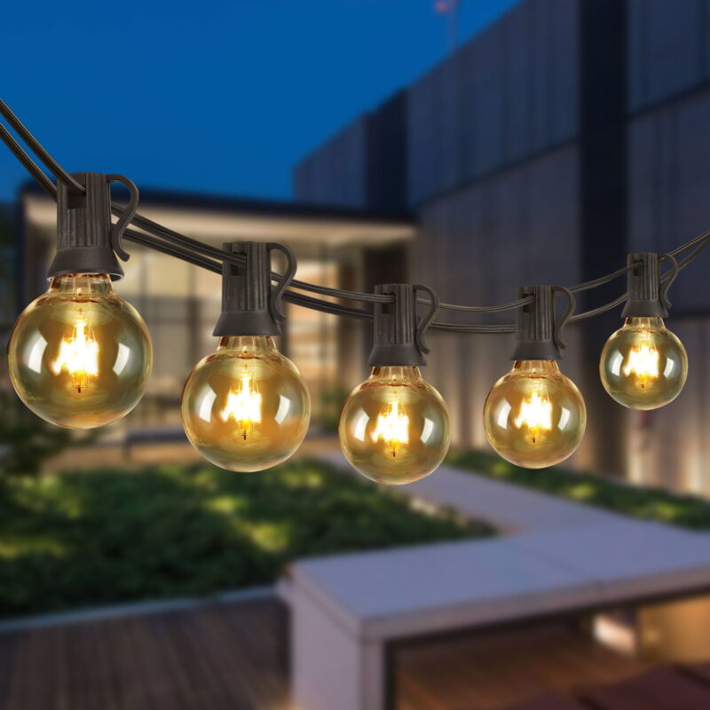 50 Light Indoor / Outdoor 50' Plug-in Edison Bulb String Light