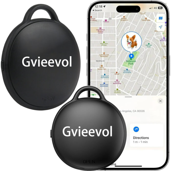 Gvieevol GPS Tracker, Smart Pet Finder for Dogs And Cats Suitable For Suitcases, Luggage,TSA Approved, Bluetooth Remote Locator ,Wallet Trcker