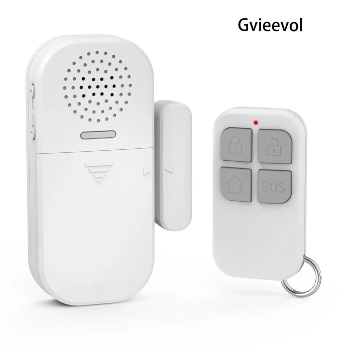 Gvieevol Wireless Anti-Theft Burglar Alarm (2 Pack) - Loud 130dB Siren, Magnetic Contact Sensor, Remote Control - Home Security - Image 2