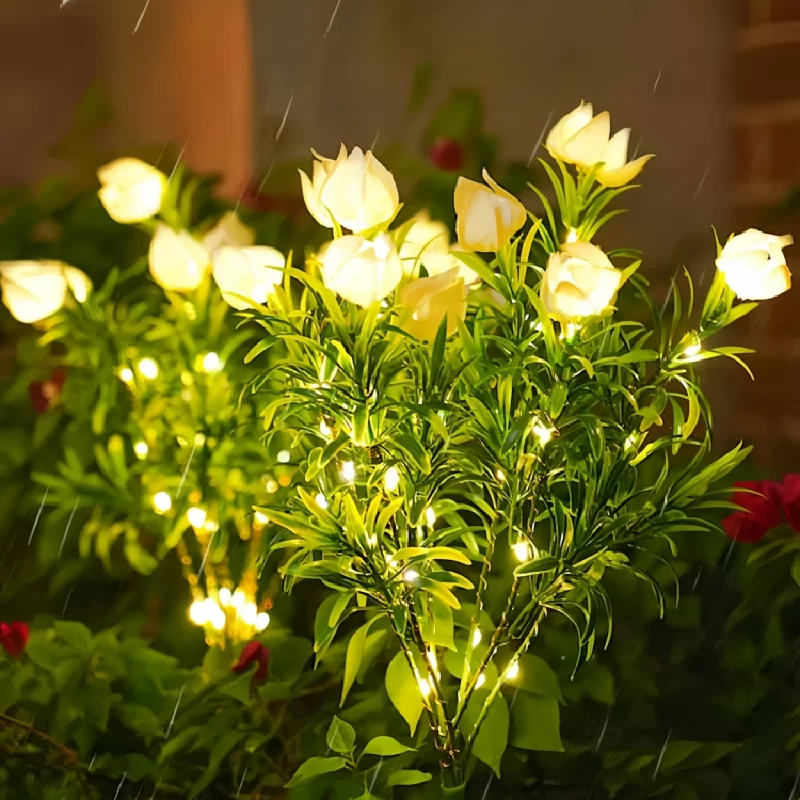 2 Pack Outdoor Solar Lights, Solar Garden Lights