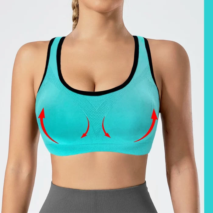3-Pack Women's Racerback Sports Bras, High-Impact Workout Yoga Gym Activewear Fitness Bra XXL - Image 3